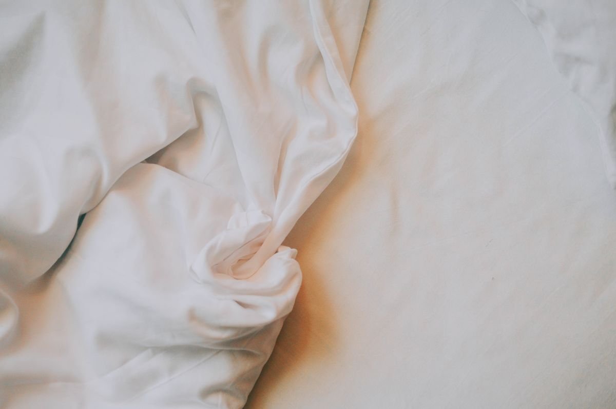 Room linen fabric detail